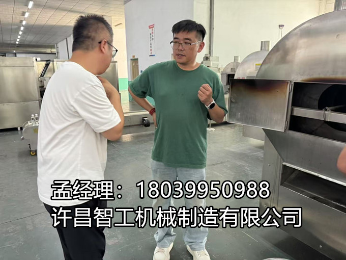 客户试机炒制玉米片